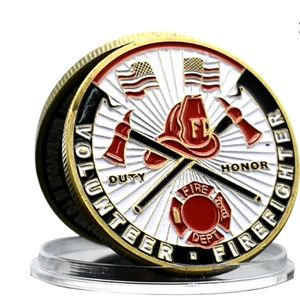 🆕Volunteer Firefighter Duty Honor Challenge Coin New in Coin Capsule